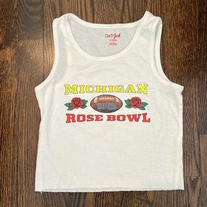 University of Michigan rose bowl 1992 game day tank top